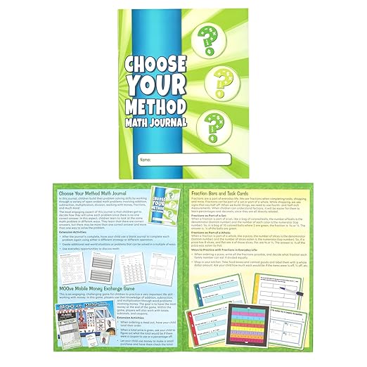 Really Good Stuff Fifth Grade Family Engagement Math Practice, Solve & Play Kit - Math Kit for Fifth Grade Students, Ages 9-11