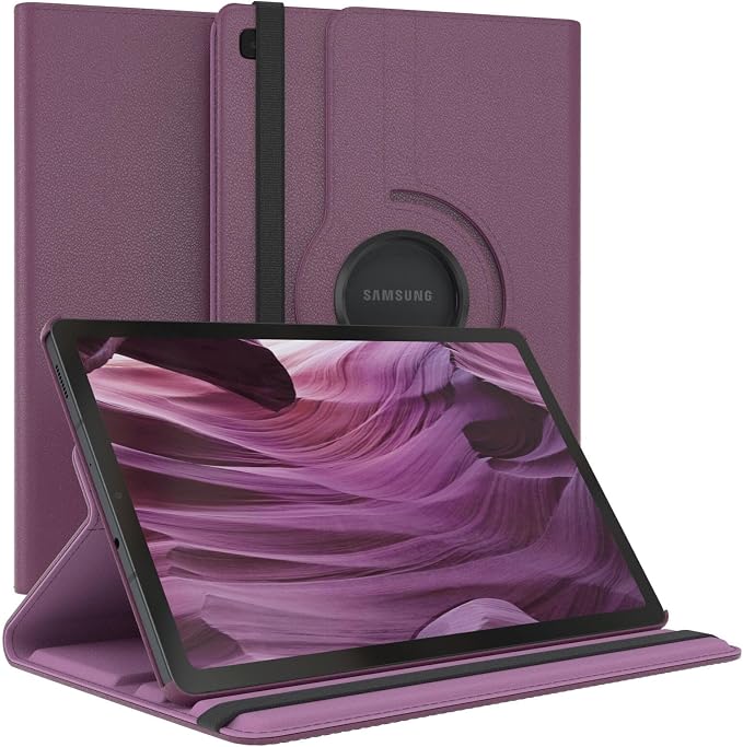 Vultic Rotating Case for Samsung Galaxy Tab A 8.4 2020 (8.4-inch) [SM-T307U] 360 Degree Stand [Auto Sleep/Wake] Folio PU Leather Smart Tablet Cover (Black)