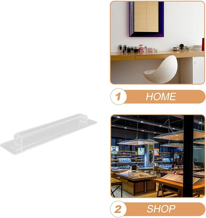 Uonlytech Wall-Mounted Glasses Rack Acrylic Eyewear Organizer Creative Glasses Storage Display Holder for Home and Shop