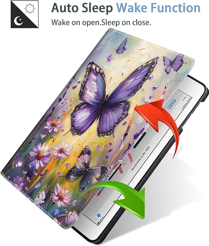 Case for iPad Air 11 Inch Case M2 2024 iPad Air 6th Gen Case/iPad Air 5th Gen 2022/Air 4th 2020 10.9 Inch Slim Stand Protective Smart Cover Fit iPad Air Retro Moth