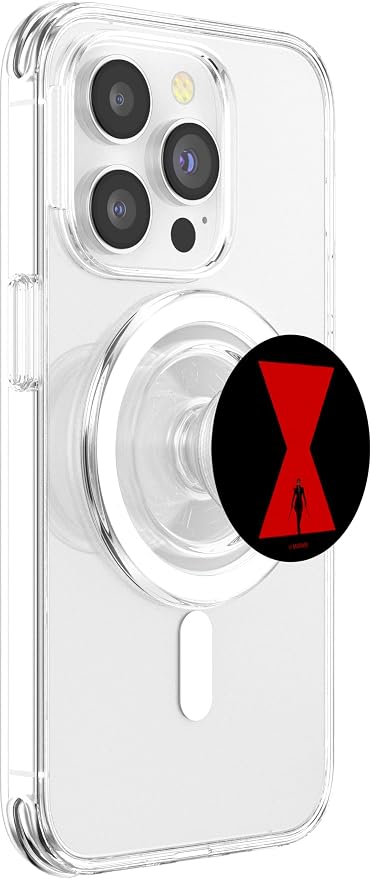 Marvel Black Widow Movie Simple Logo Silhouette PopSockets Adhesive PopGrip