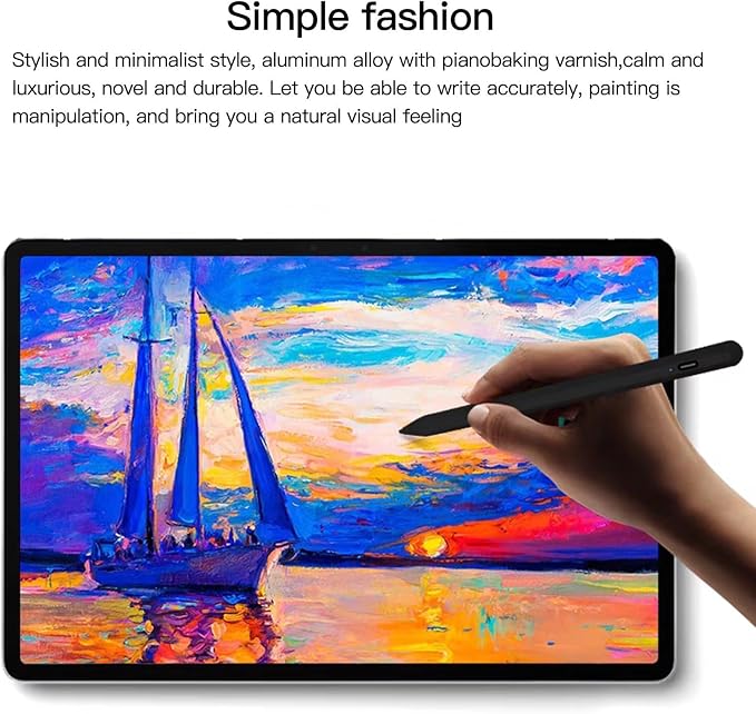 2023 New Touch Screen Stylus Pen Compatible for iPad 2021 9th gen/2020 8th gen/2019 7th gen/2018 6th gen - Black