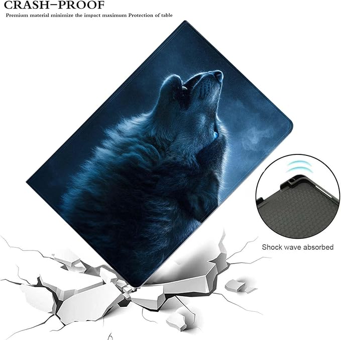 Case for iPad 9th/8th/7th Generation (2021/2020/2019) 10.2-inchSlim PU Leather Cover Adjustable Stand Auto Wake/SleepAurora Over Mountains