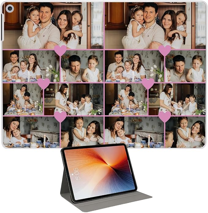 Custom Case for iPad Air 3rd Generation 2019 / iPad Pro 2017 10.5 inch Personalized Customized Picture Logo Text Name PU Leather Tablet Cover Premium Folio Flip Stand Case Auto Wake/Sleep