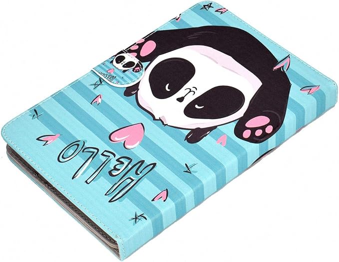 Universal 7 Inch Tablet Case Techcircle Ultra Slim Lightweight PU Leather Stand Folio Flip Wallet Protective Shell Case [Card Slots] [Magnetic Closure] for All 7 Android Tablet PC Cherry Blossom