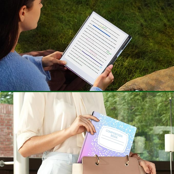 Case for Remarkable Paper Pro Tablet 11.8 (Released in 2024) Hard Back Shell Protective Book Folio Cover with Built-in Pen Holder with Auto Sleep/Wake Function.