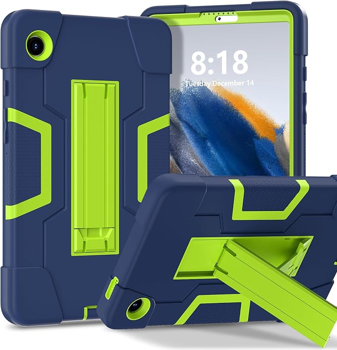 case for Galaxy Tab A9 8.7 2023 Case Hard PC Soft Silicone Kickstand Rugged Heavy Duty High Impact Protective Case for Samsung Galaxy Tab A9 8.7 Inch 2023 SM-X110 SM-X115 Black