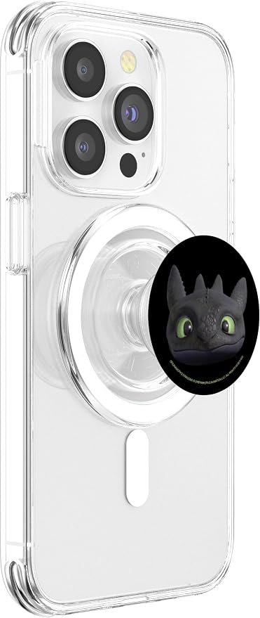 DreamWorks Dragons Toothless Night Fury Big Face Costume 3D PopSockets PopGrip for MagSafe