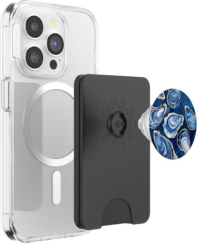 Exquisite Oysters in Blue and White Watercolors An Oyster PopSockets PopGrip for MagSafe