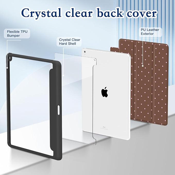 CISSOOK Compatible with iPad 9th/ 8th/ 7th Generation Case 10.2 Inch (2021/2020/2019 Release) Protective Shell with Pencil Holder Astronaut