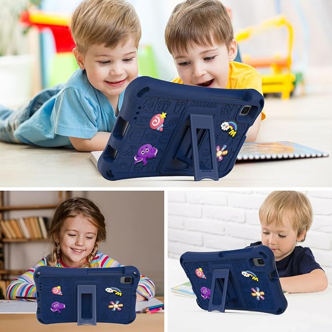 Case for iPad 10.2 Inch 2021/2020/2019/ iPad Pro 10.5 Inch/Air 3rd Gen (2019) Shoulder Strap Kickstand Children Friendly Anti-Scratch Shockproof Case Lightpurple
