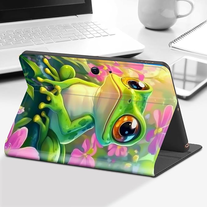 Case for Microsoft Surface Go 4/3/2/1 (2023/2021/2020/2018)-Slim PU Leather Lightweight Adjustable Stand Smart CoverAmerican Flag