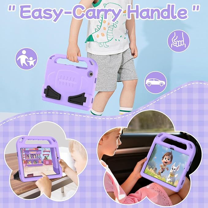 BMOUO Kids Case for Samsung Galaxy Tab A11+ Plus 11” 2026/A9+ Plus 2023 11 inch Tablet with Screen Protector Shockproof Lightweight Stand Handle Galaxy Tab A11 Plus/A9 Plus Case for Kids Black