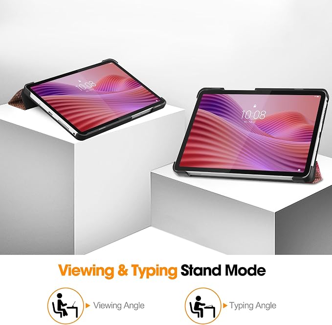 Smart Case for Lenovo Tab One / K9 8.7 Inch 2025 TB305XU/TB305FU Lightweight Trifold Stand Cover Auto Wake Sleep Blackish Green