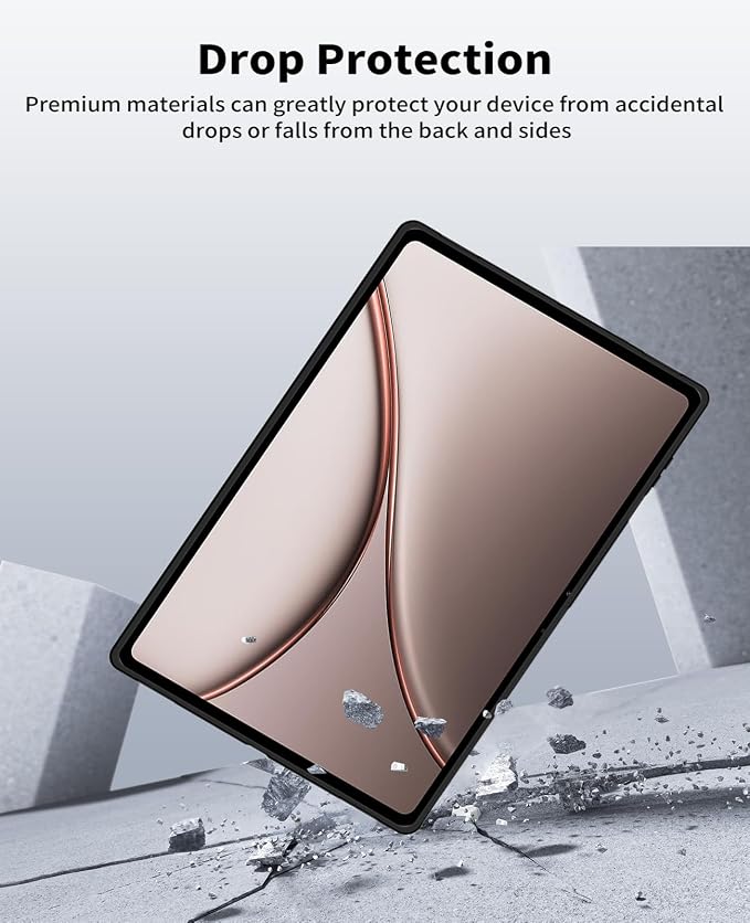 Case for OnePlus Pad 4NOUKAJU Tablet Protection CaseClear Soft Flexible TPUProtection Cover for OnePlus Pad 4 Tablet 13.2inch(Black)