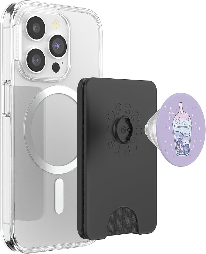 Kawaii Aesthetic Cute Boba Milk Tea Lover Japanese Waves Art PopSockets Adhesive PopGrip