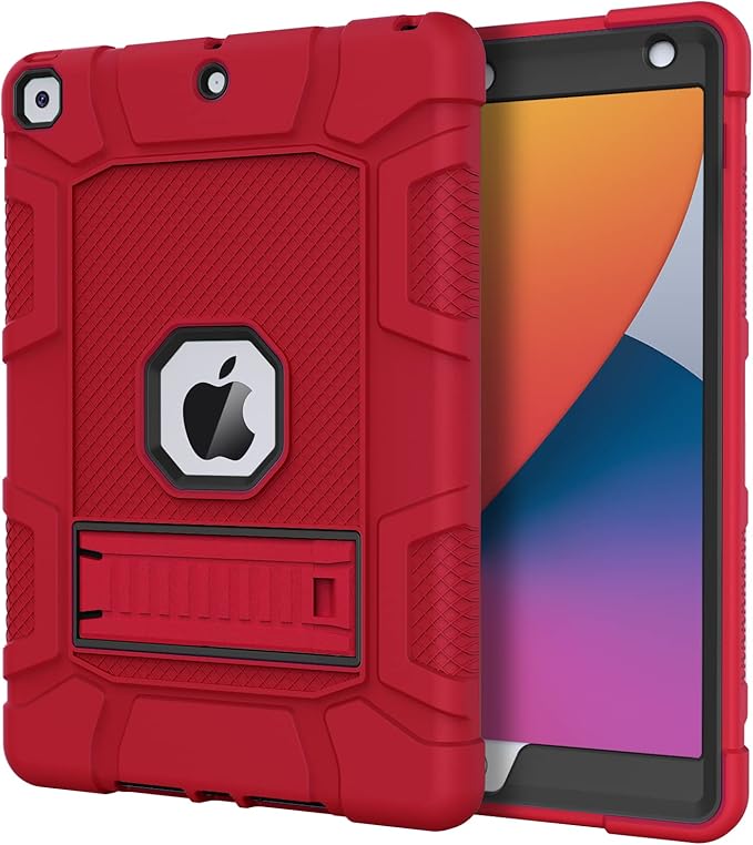 Azzsy Case for iPad 9th Generation/iPad 8th Generation/iPad 7th Generation (10.2 Inch 2021/2020/2019 Model) Heavy Duty Shockproof Rugged Protective Case for iPad 10.2 inch Alpine Green
