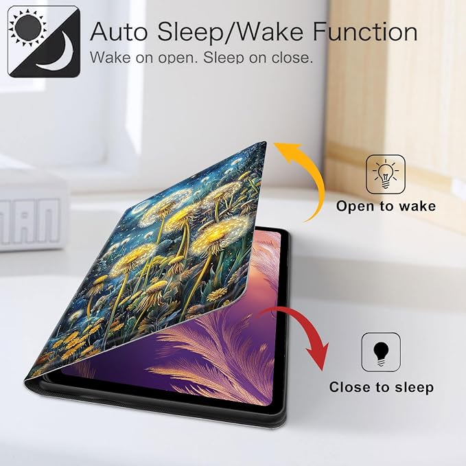 for iPad 11th Generation (A16 2025) 11 / iPad 10th Gen 10.9 2022 Case 360° Rotating PU Leather Stand Cover with Auto Sleep/Wake Shockproof TPU Backl Two Dragons Fighting