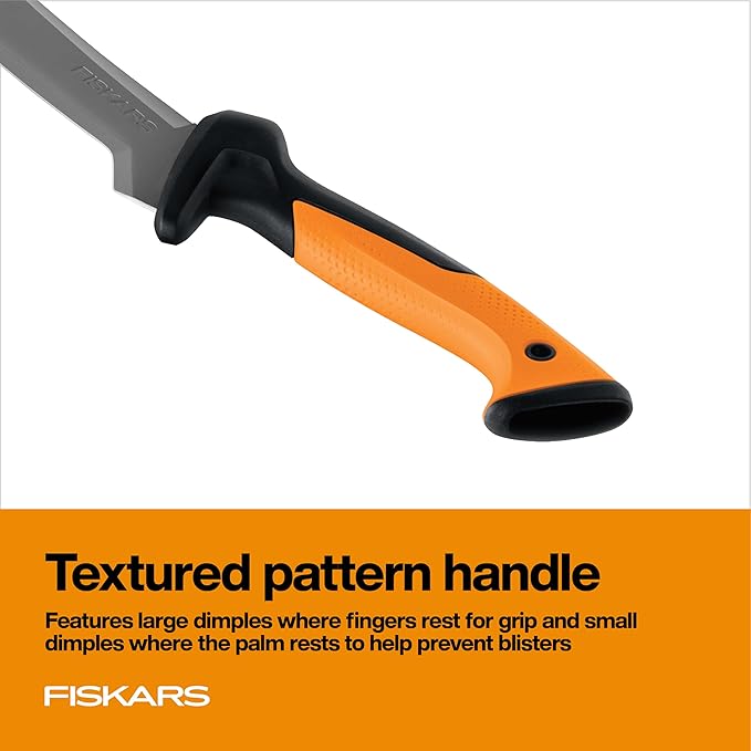 Fiskars Machete Knife, Machete For Cutting Trees, Heavy Duty, 18-Inch Bushcraft Axe Branch Cutter with Rust-Resistant and Low-Friction Blade Coating and Nylon Sheath
