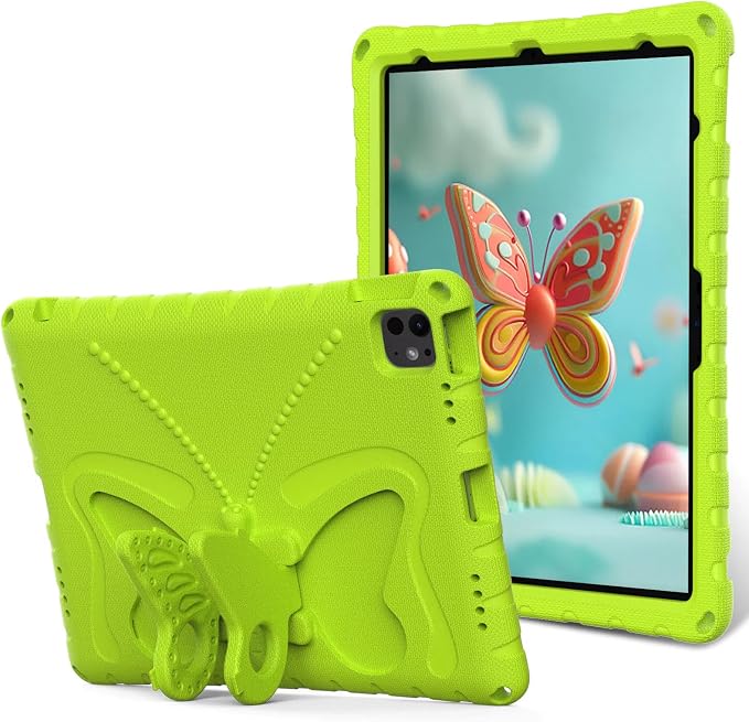 Case for iPad 11th Gen (A16) 11 inch 2025 &amp 10th Generation 10.9 2022 &amp Air 11 2025/2024 &amp Air 6/5th/4th Gen &amp Pro 11 Butterfly Shockproof Cover -Black