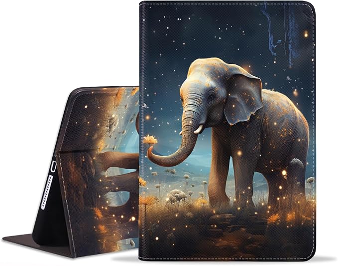 Case for iPad (A16) 11th Generation 11 Inch 2025 iPad 10th Generation 10.9 Inch 2022 Protective Leather Case Adjustable Stand Auto Wake/Sleep Smart Case - African American Girl