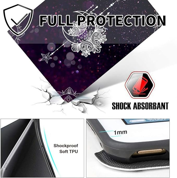 for 10.1 Amazon Fire HD 10 Tablet (13th Generation 2023 Release)PU Leather Multi-Angle Anti Slide Stand Cases with Auto Wake/SleepAnimals Dog Paws Galaxy