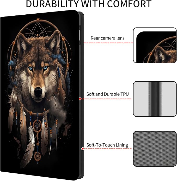 Case for 7 All-New Kindle Paperwhite (12th Generation 2024) and Kindle Colorsoft Signature Edition CoverSlim PU Leather Smart Cases with Auto Wake/Sleep-Black Cat Night Sky