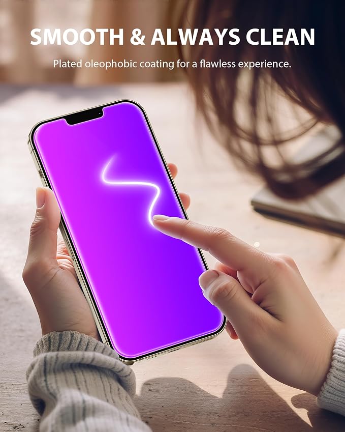PDDKISS Compatible for iPhone 12/12 Pro Privacy Screen Protector | Pink Gradient Anti Spy Anti Blue Light HD 6.1 Inch Tempered Glass Easy Installation