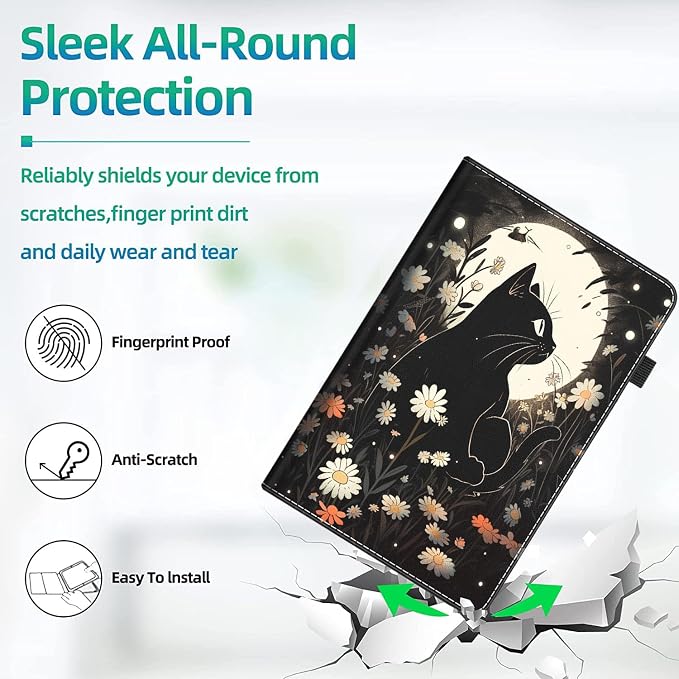Case Cover for Amazon All-New Kindle Fire 7 Tablet (2022 Release-12th Generation) Latest Model 7 Slim Folding Stand Cover with Auto Wake/Sleep Dancing Skeleton in Mexican Costume