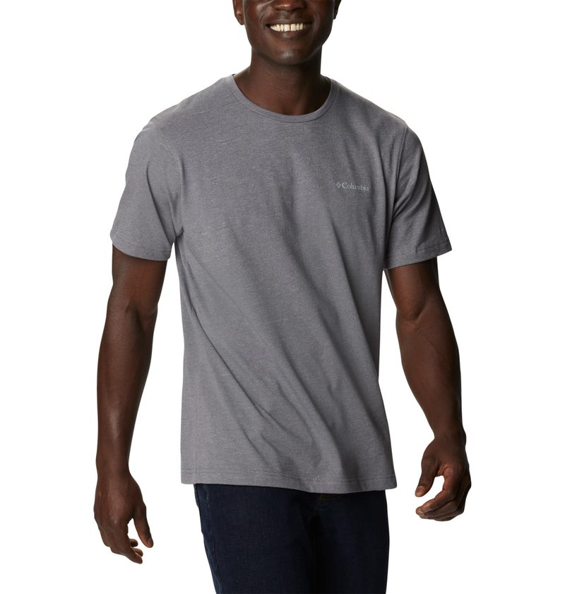 Columbia Mens Thistletown Hills Short Sleeve T-Shirt, City Grey Heather, XX-Large