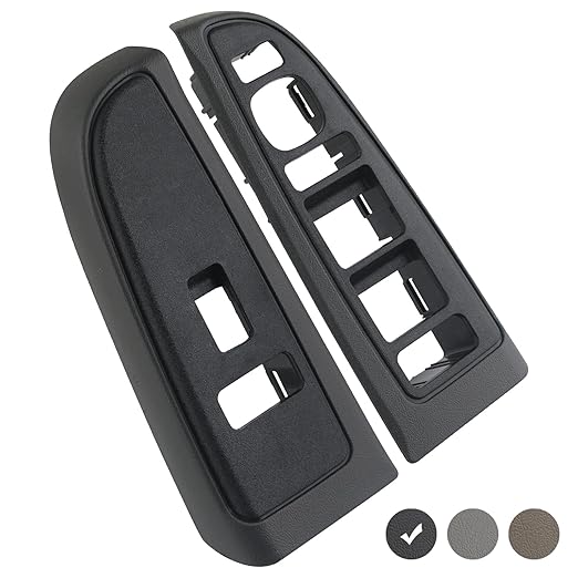 Window Switch Bezel Cover Compatible with Chevy Chevrolet Avalanche Silverado Suburban Tahoe, GMC Sierra Yukon, Cadillac Escalade 2004-2007 Replaces 89045128 89045120 Window Switch Trim Accessories
