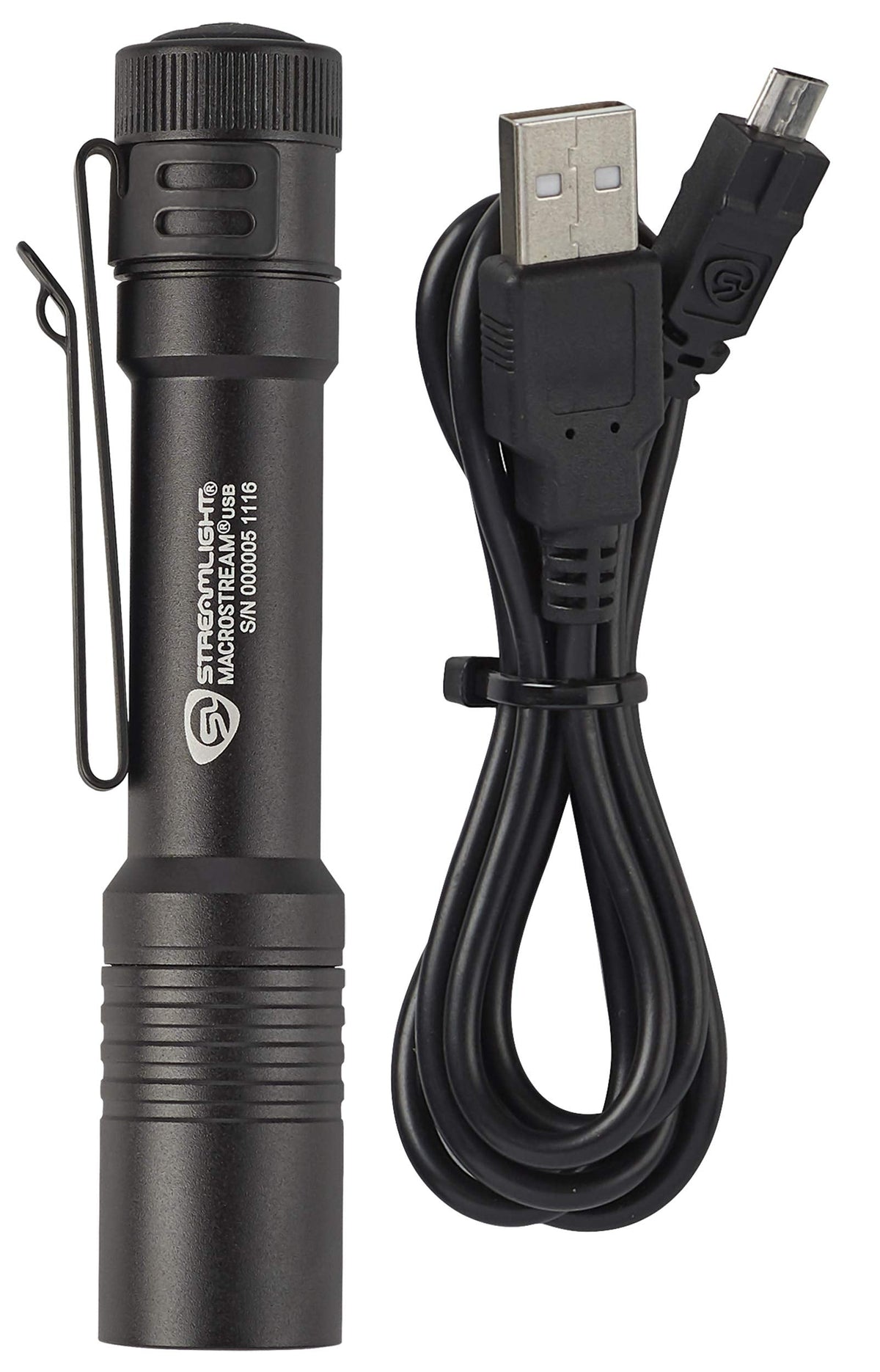 Streamlight 66320 MacroStream 500-Lumen 2,000-Candela Flashlight, Black