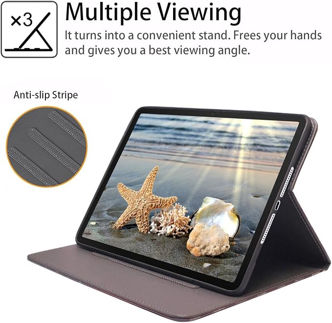 Case for Samsung Galaxy Tab S10 Plus 2024/ S9 Plus/ S9 FE Plus 5G 12.4 Inch 2023 Slim PU Leather Stand Folio Cover with Auto Wake Sleep Abstract Paint Dogs
