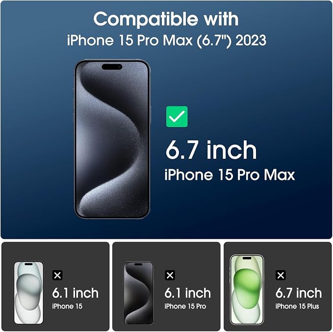 amFilm 2 Pack Magnetic OneTouch Compatible with iPhone 13 Pro Max 6.7/ iPhone 14 Plus 6.7 Screen Protector Tempered Glass Full Coverage with Easy Installation Kit (Magnetic &amp Reusable)