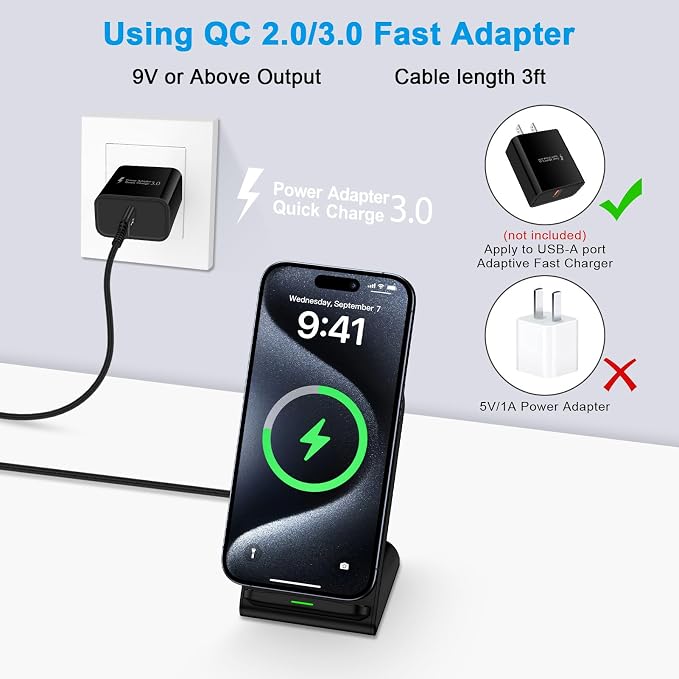 Wireless Charger Samsung Fast Charging Stand for Samsung Galaxy S26 Ultra S26+ S26 S25 S24 S23 S22 S21 S20 Ultra FE 15W Android Phone Wireless Charger Stand for Pixel 10a 10 9 Pro XL Fold 8a 7 Pro