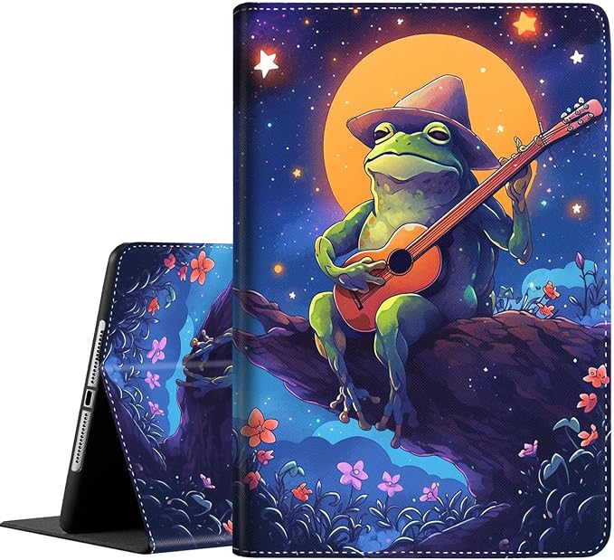 Case for iPad (A16) 11th Generation 11 Inch (2025) for iPad 10th Generation 10.9 Inch (2022) Slim Folding Stand Cover with Auto Wake/Sleep Watercolor Sea Turtle