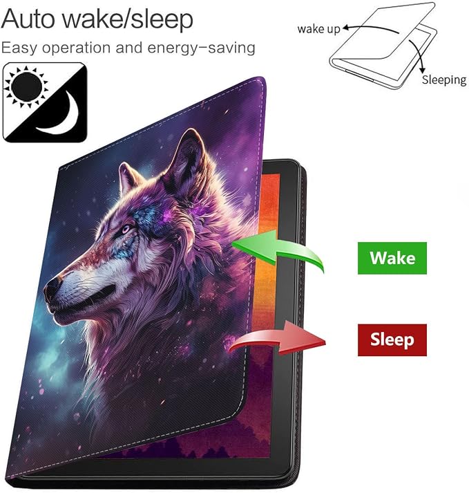 Case for Samsung Galaxy Tab S10 Lite/ S10 FE/ S9 FE 5G 10.9 Inch/ S9 11 Inch - Slim PU Leather Folding Stand Folio Cover with Auto Sleep/Wake - African American Girl