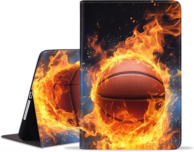 Case for Samsung Galaxy Tab S10 Lite/ S10 FE/ S9 FE 5G 10.9 Inch/ S9 11 Inch - Slim PU Leather Folding Stand Folio Cover with Auto Sleep/Wake - African American Girl
