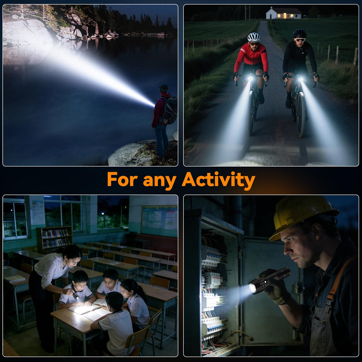 BESTSUN LED Flashlight 2 Pack, Small Flashlights Powerful High Lumens 5 Modes, Waterproof Zoomable Mini Tactical Flash Light for Home Emergencies Camping