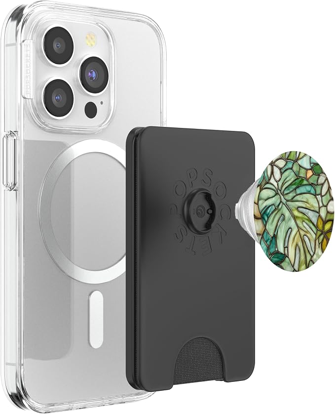 Monstera &amp Monstera Leaves Green Leaves Monstera Leaf PopSockets Adhesive PopGrip