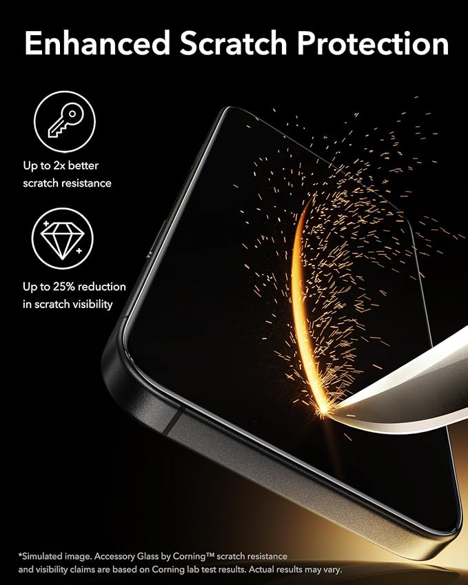 ESR 3 Pack for iPhone 16 Pro Max Privacy Screen Protector Armorite Pro | Accessory Glass by Corning™ 10X Impact Absorption Anti-Spy Full-Coverage Protection UltraFit Tray Bubble-Free