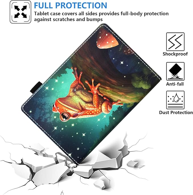 Case for Amazon Kindle Fire 7 Tablet (7 Display 12th Generation 2022 Release) Slim PU Leather Stand Folio Cover with Card Slot &amp Auto Wake Sleep Abstract Paint Butterfly