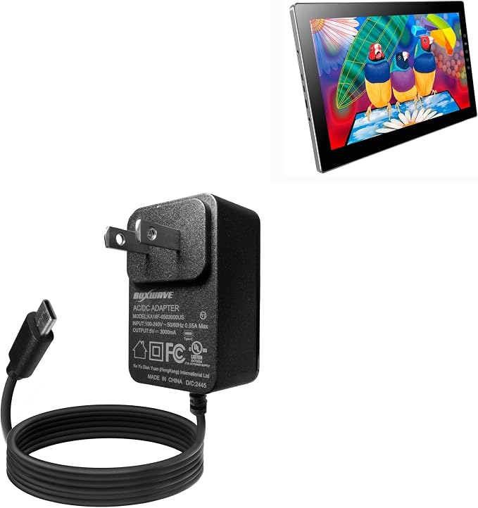 BoxWave Charger Compatible with EleDuino T133D - Wall Charger Direct (15W) Rapid Charge Your Device with Built-in 3ft Cable