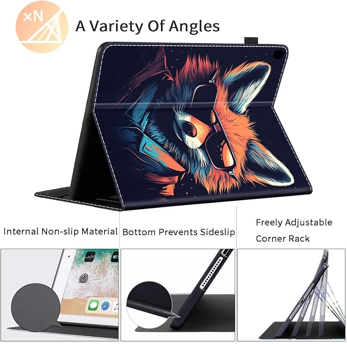 Case for All-New Amazon Fire HD 10 and Fire HD 10 Plus Tablet (11th Generation 2021 Release) Durable Shockproof Protective Cover with Auto Wake/Sleep，Blue Dragon