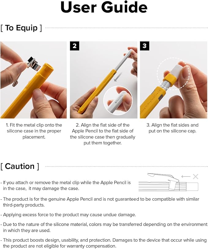 Ringke Silicone Drafting Pencil Case Compatible with Apple Pencil 2nd Generation and Apple Pencil Pro Case, Perfect Grip Silicone Protective Cover Sleeve Accessories - Black