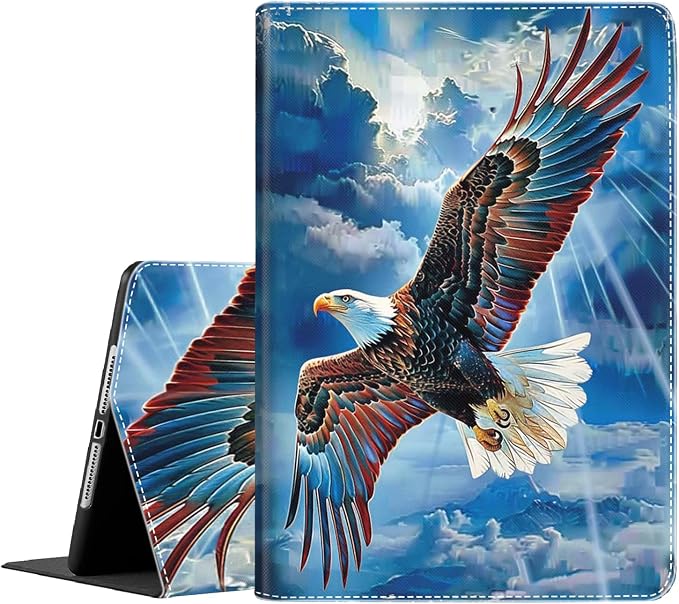 Case for iPad (A16) 11th Generation 11 Inch (2025) iPad 10th Generation 10.9 Inch (2022)，Slim Fit Foldable Standing Cover Case with Auto Sleep/Wake Retro Moth