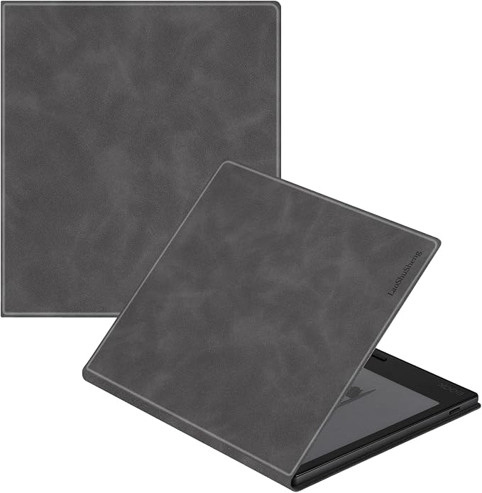 Magnetic Case for 7 Onyx Boox Tablet Go 7/Go 7 Color (1/2th Gen2024/2025) Slim Lightweight Premium PU Leather Folio Cover with Magnetic Closure &amp Auto Sleep/Wake (Advanced Grey)