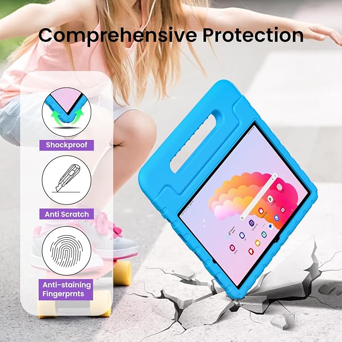 Kids Case for Samsung Galaxy Tab A11+/A9+ Plus 11 Inch 2025/2023 Tablet | Foldable handle highly durable odorless and easy to install suitable for children's learning and play.
