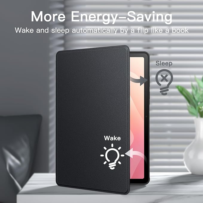 JETech Folio Case for Samsung Galaxy Tab S11 Black | Multi-Angle Stand Cover S Pen Holder Slim Protective Cover Auto Wake/Sleep