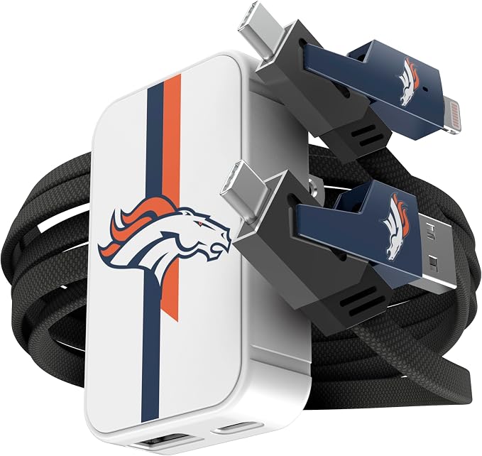 SOAR NFL Slim Wall Charger and 4 In 1 Multi Charging Cable